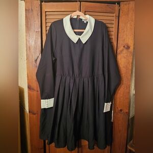 Unique Vintage Wednesday Addams Dress